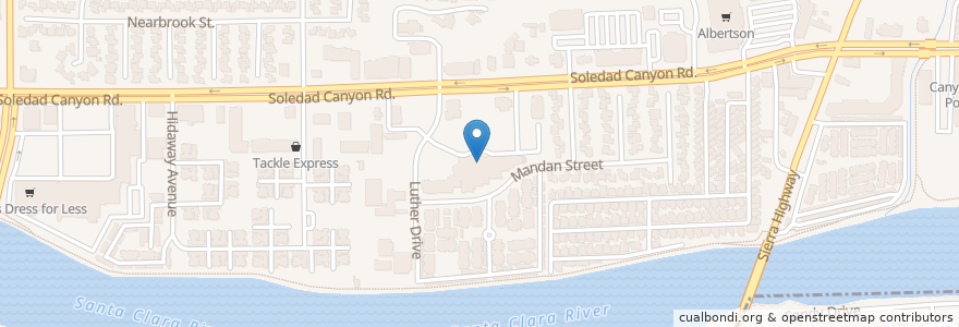Mapa de ubicacion de Edwards Canyon Country Stadium 10 en Amerika Syarikat, California, Los Angeles County, Santa Clarita.