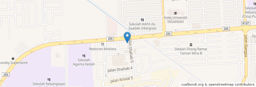 Mapa de ubicacion de KFC en Malezya, Kedah, Kota Setar.