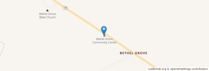 Mapa de ubicacion de Bethel Grove Community Center en United States, New York, Tompkins County, Dryden Town.