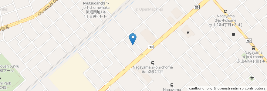 Mapa de ubicacion de ナーラックアジアンスープスタンド en 日本, 北海道, 上川総合振興局, 旭川市.