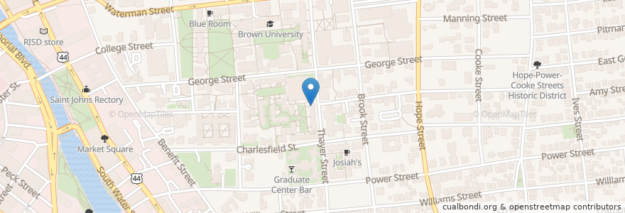 Mapa de ubicacion de Harambee House en الولايات المتّحدة الأمريكيّة, رود آيلاند, Providence County, Providence.