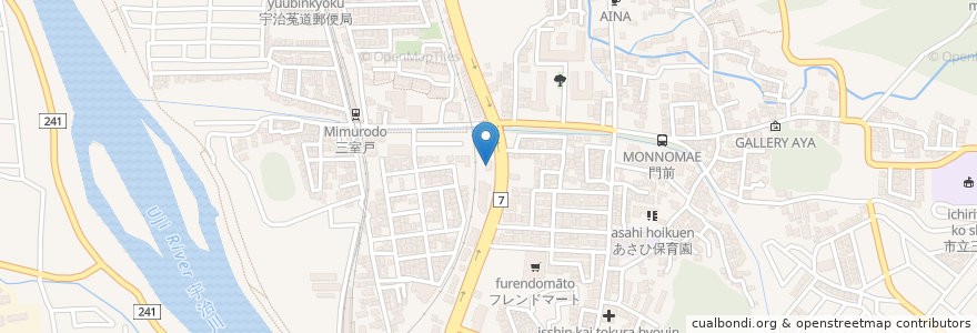 Mapa de ubicacion de BELLE-EQUIPE en 日本, 京都府, 宇治市.