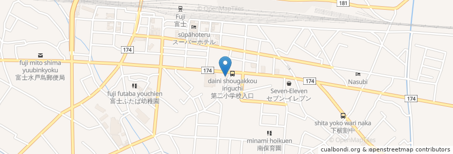 Mapa de ubicacion de 三菱商事エネルギー en 日本, 静冈县, 富士市.