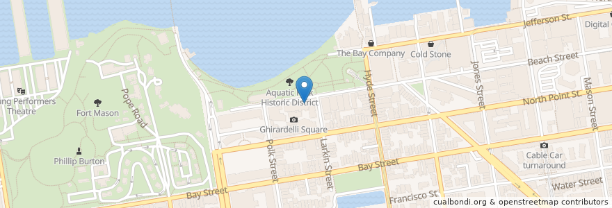 Mapa de ubicacion de McCormicks & Kuleto's en United States, California, San Francisco, San Francisco.