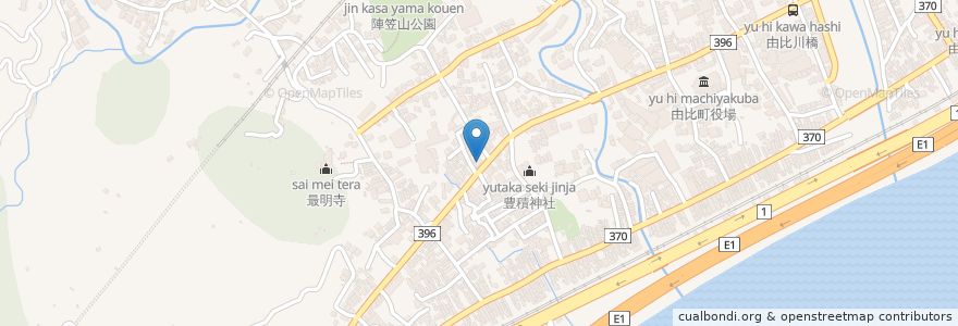 Mapa de ubicacion de モービル en Japão, 静岡県, 静岡市, 清水区.