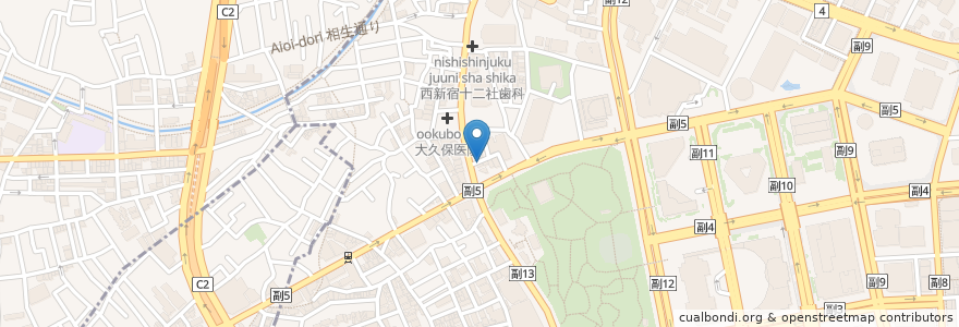 Mapa de ubicacion de さざんか en Jepun, 東京都.