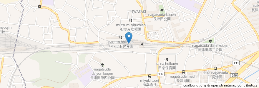 Mapa de ubicacion de マツモトキヨシ en Japon, Préfecture De Kanagawa, 横浜市, 緑区.