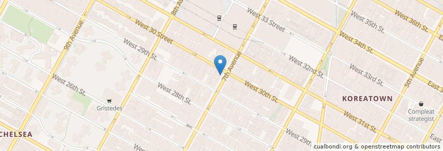 Mapa de ubicacion de Теремок en Соединённые Штаты Америки, Нью-Йорк, Нью-Йорк, Округ Нью-Йорк, Манхэттен, Manhattan Community Board 5, Manhattan Community Board 4.
