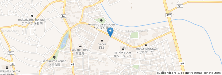 Mapa de ubicacion de りそなクイックロビー en اليابان, 埼玉県, 東松山市.