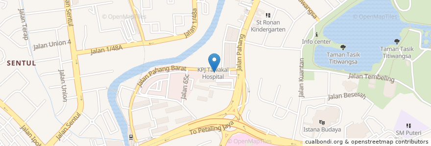 Mapa de ubicacion de Haslam Restaurant en Malaisie, Selangor, Kuala Lumpur.
