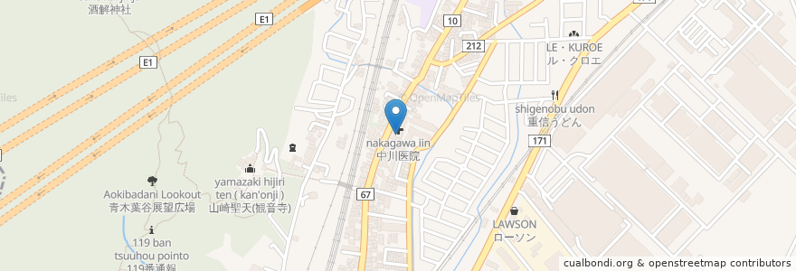 Mapa de ubicacion de デイサービス野の花 en اليابان, 京都府, 乙訓郡, 大山崎町.