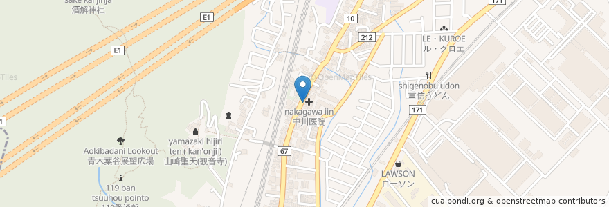 Mapa de ubicacion de ゆう薬局 en Jepun, 京都府, 乙訓郡, 大山崎町.