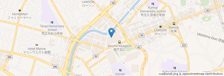 Mapa de ubicacion de シネマパレット en Giappone, Prefettura Di Okinawa, 那覇市.