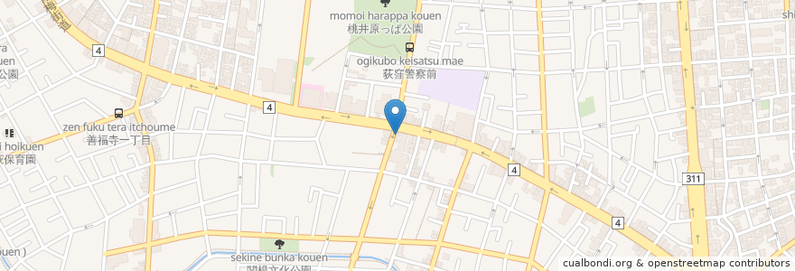 Mapa de ubicacion de 柴田メディカルクリニック en ژاپن, 東京都, 杉並区.