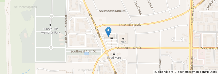 Mapa de ubicacion de 4/4 School of Music en United States, Washington, King County, Bellevue.