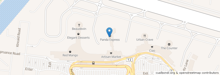 Mapa de ubicacion de Peet's Coffee en United States, California, San Diego County, San Diego.