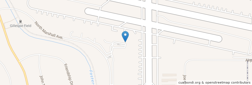 Mapa de ubicacion de Gillespie Field Café en 미국, 캘리포니아주, San Diego County, El Cajon.