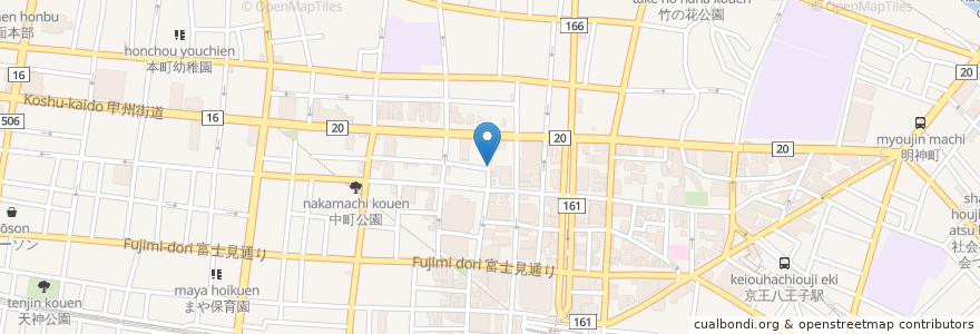 Mapa de ubicacion de bar slow en Japon, Tokyo, 八王子市.