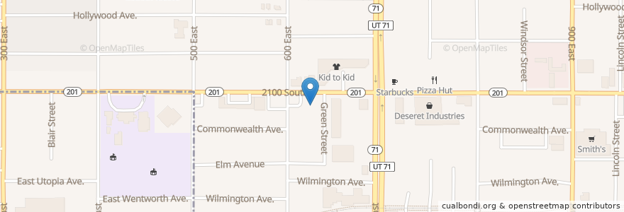 Mapa de ubicacion de The Dental Spa en États-Unis D'Amérique, Utah, Salt Lake County, Salt Lake City.