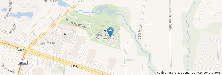 Mapa de ubicacion de Green Spring Library en Соединённые Штаты Америки, Виргиния, Fairfax County, Lincolnia.