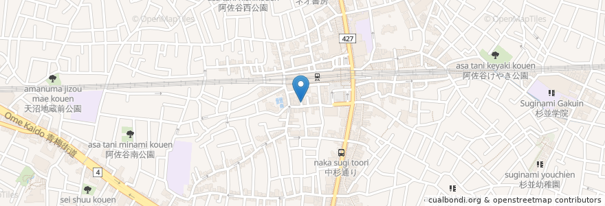 Mapa de ubicacion de 友ちゃん en 일본, 도쿄도, 杉並区.