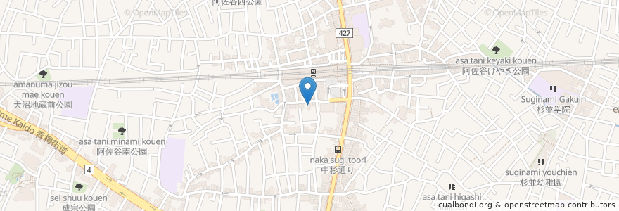 Mapa de ubicacion de 御座敷処 en Japan, Tokio, 杉並区.
