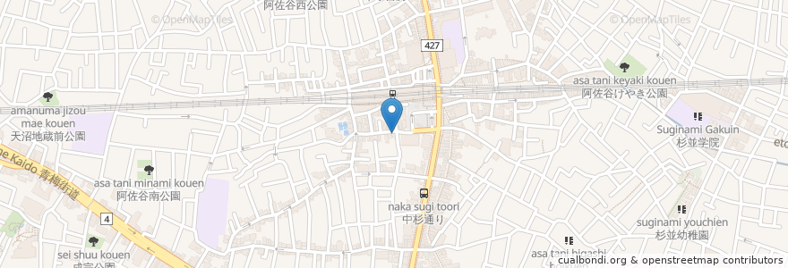 Mapa de ubicacion de 笹寿司 en 일본, 도쿄도, 杉並区.