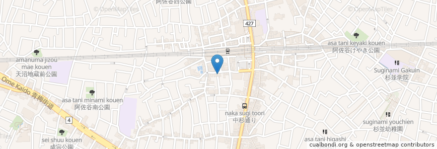 Mapa de ubicacion de WASHIN TOKYO en 日本, 东京都/東京都, 杉並区.