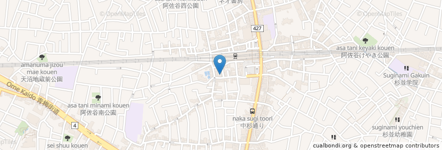 Mapa de ubicacion de ダオタイ en Japan, 東京都, 杉並区.