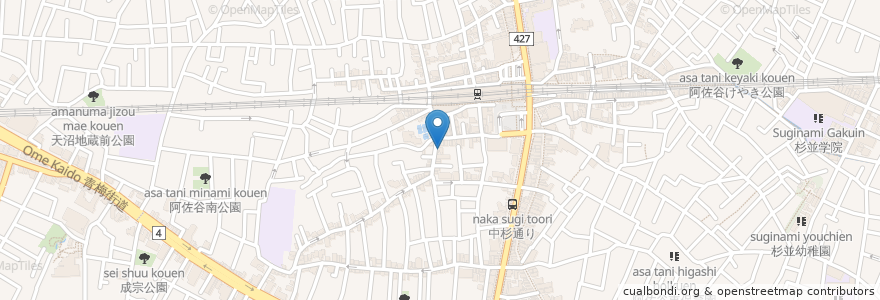 Mapa de ubicacion de 香取内科クリニック en اليابان, 東京都, 杉並区.