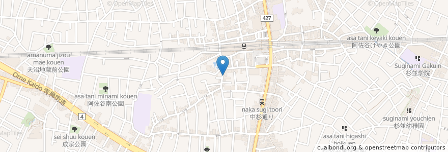 Mapa de ubicacion de だれやめや en Japan, Tokio, 杉並区.