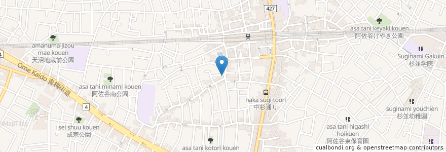Mapa de ubicacion de ラポム en 일본, 도쿄도, 杉並区.