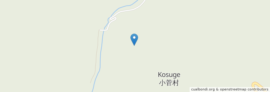 Mapa de ubicacion de 小菅村 en 日本, 山梨県, 北都留郡, 小菅村.