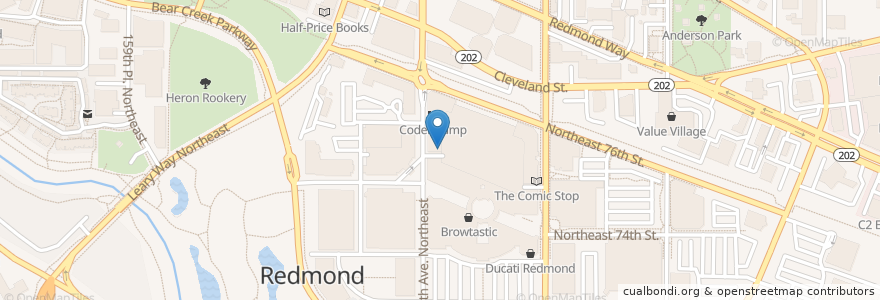 Mapa de ubicacion de Redmond Orthodonics en 美利坚合众国/美利堅合眾國, 华盛顿州 / 華盛頓州, King County, Redmond.