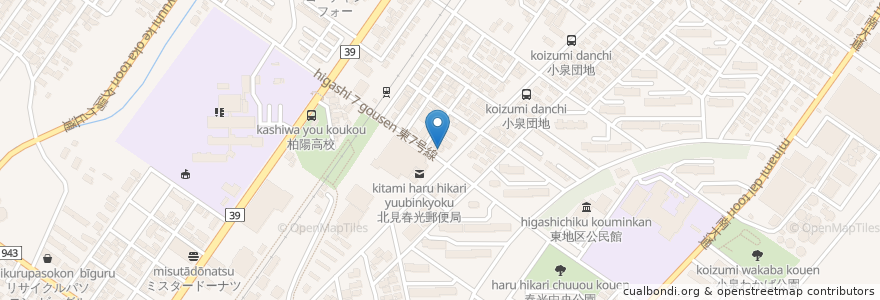 Mapa de ubicacion de 望月医院 en ژاپن, 北海道, オホーツク総合振興局, 北見市.