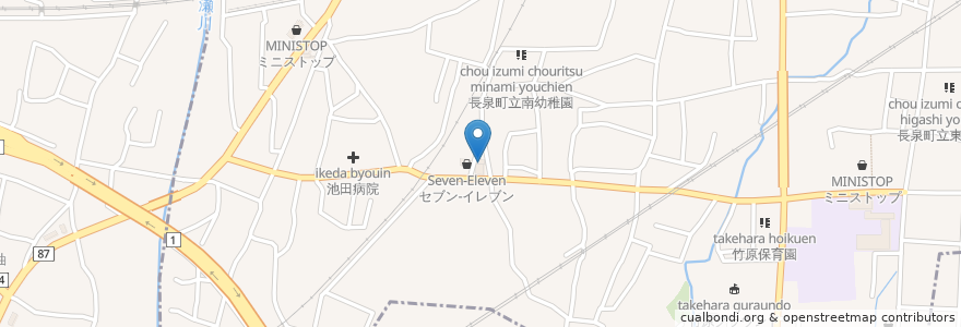 Mapa de ubicacion de エネオス en 日本, 静岡県, 駿東郡, 長泉町.