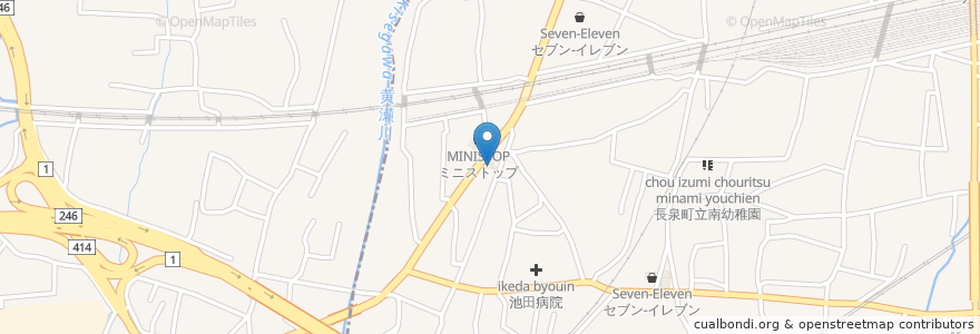Mapa de ubicacion de ゼネラル en ژاپن, 静岡県, 沼津市, 長泉町.