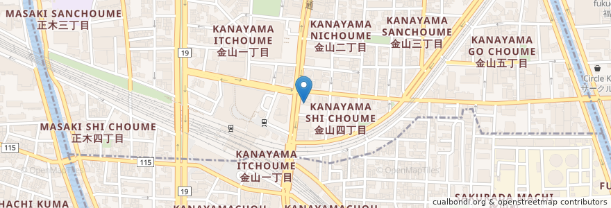 Mapa de ubicacion de 赤から鍋 en 일본, 아이치현, 나고야 시.