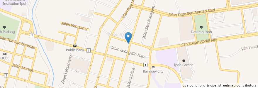 Mapa de ubicacion de Cowan Street Ayam Taugeh en 말레이시아, 페락.