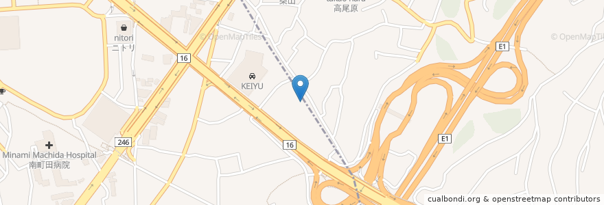 Mapa de ubicacion de 現代楽園 en 일본, 도쿄도, 町田市.