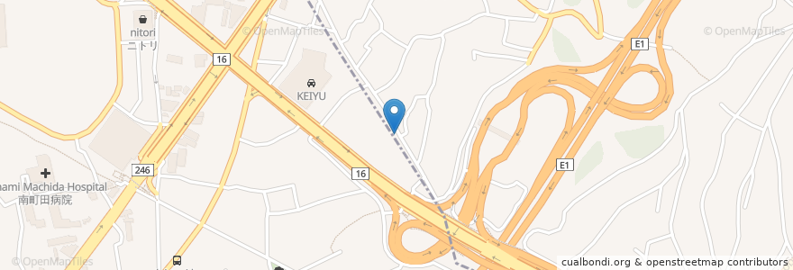 Mapa de ubicacion de 町田オートスタンド en ژاپن, 神奈川県, 東京都, 町田市.