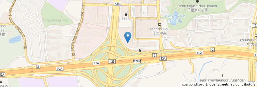 Mapa de ubicacion de SALVATORE CUOMO & BAR en 일본, 오사카부, 豊中市.