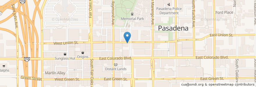 Mapa de ubicacion de King Taco en United States, California, Los Angeles County, Pasadena.