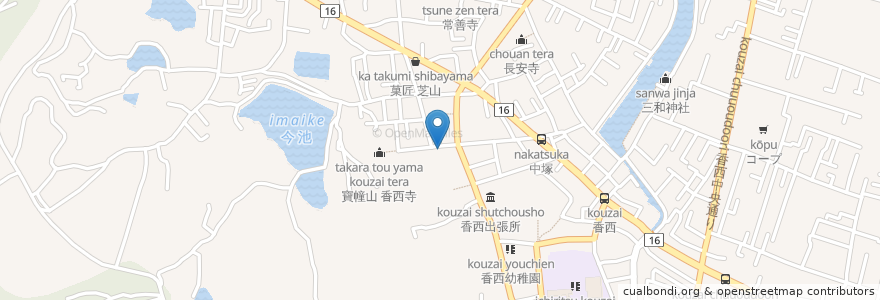 Mapa de ubicacion de 山田屋 en 일본, 가가와현, 高松市.