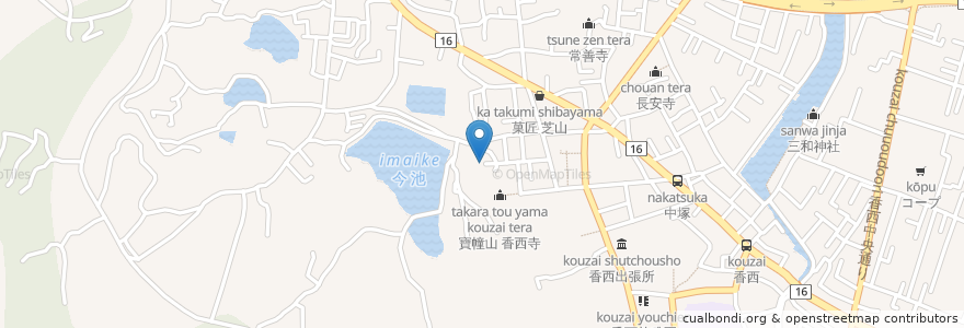 Mapa de ubicacion de 平賀神社 en Japón, Prefectura De Kagawa, Takamatsu.