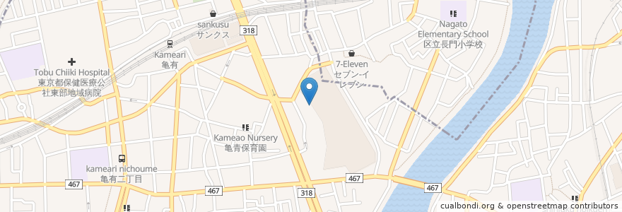 Mapa de ubicacion de スターバックス en اليابان, 東京都.
