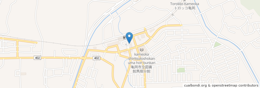 Mapa de ubicacion de すずらん薬局 en Japan, 京都府, 亀岡市.