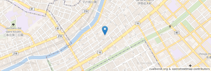 Mapa de ubicacion de 錦珍楼 en ژاپن, 神奈川県, 横浜市, 中区.