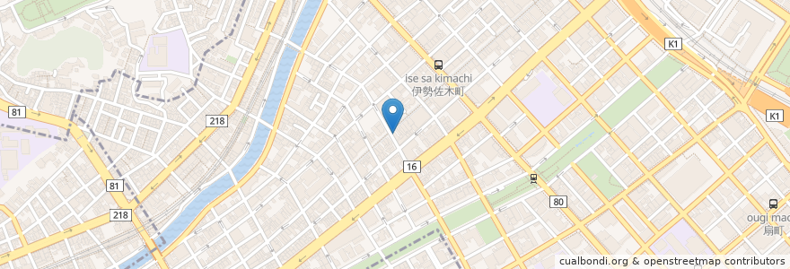 Mapa de ubicacion de ピヤダ en Japonya, 神奈川県, 横浜市, 中区.