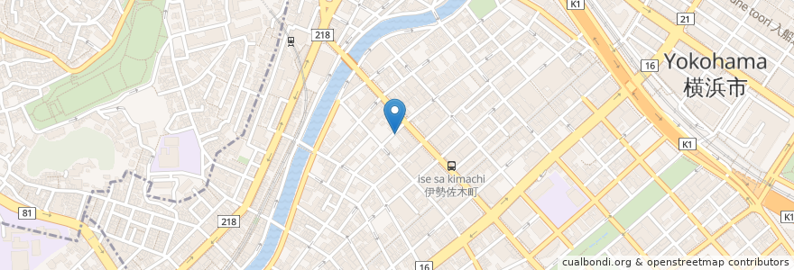 Mapa de ubicacion de Ten en اليابان, كاناغاوا, 横浜市, 中区.